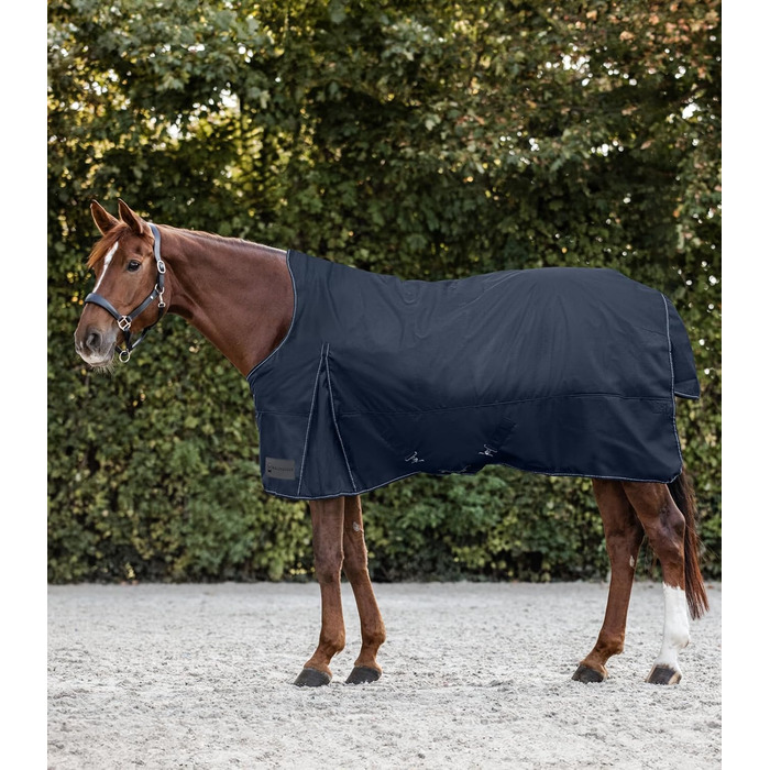Деки для коней Waldhausen Outdoordecke Nordic, High Neck, 200 г, темно-синій, 155 см