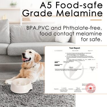 Миска для собак та котів Superdesign для повільного годування, 1/2 чашки, протиковтання, для маленьких та середніх порід, білий колір