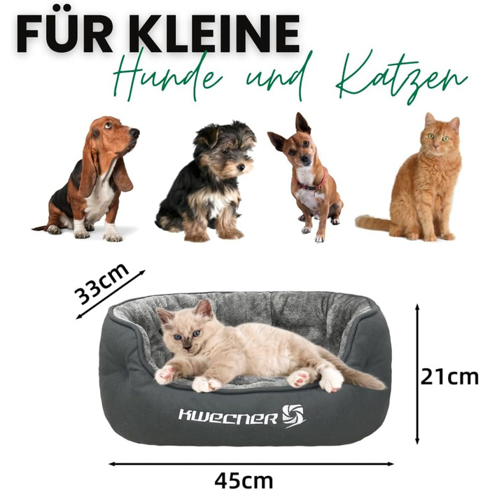 М'яке ліжко для собак та котів - ліжко-кошик з антиковзною основою сірого кольору