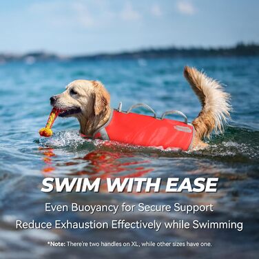 Жилет рятувальний для собак VIVAGLORY Neoprene, L, блакитний. Жилет рятувальний для собак, плаваючий жилет, допомога у плаванні