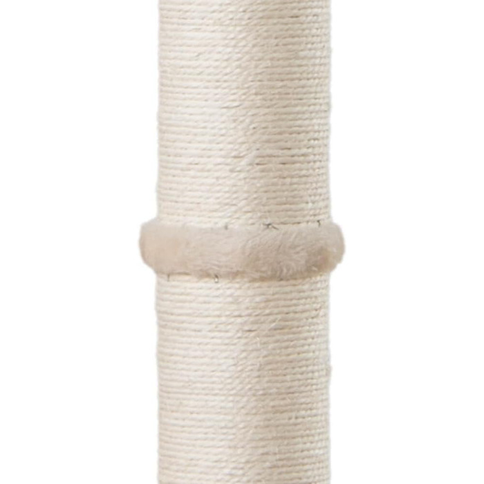 Дім Делюкс - Дряпка для котів NEVA, бежева, 101 x 49 x 49 см, поліестер, сизаль, MDF