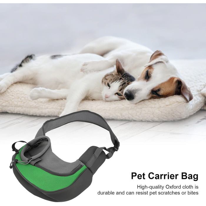 Сумка-переноска для тварин Natudeco, дихаюча сітчаста сумка через плече, сумка для собак, безпечна сумка з регульованим ременем для маленьких тварин, подорожі на відкритому повітрі (L)