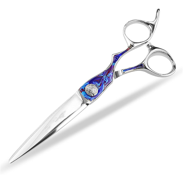 Професійна ножиця для грумінгу собак та котів, пряма, 17.8 см, з регулюванням натягу, для догляду за шерстю