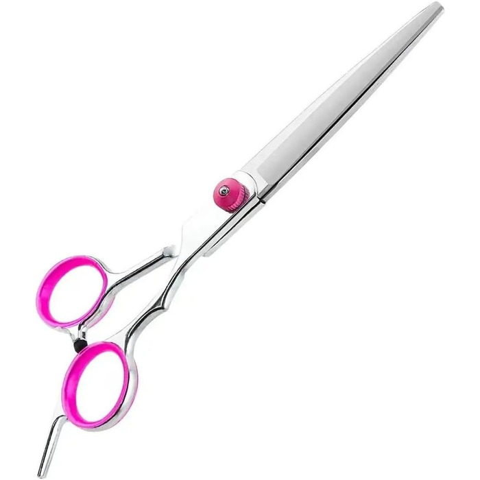 Професійна ножиця для грумінгу собак, 6.5 дюймів, набір з нержавіючої сталі 4 в 1 (витончення, пряма, вигнута)