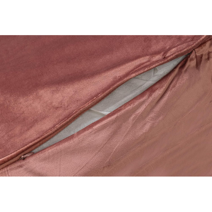 Подушка для собак Lotte Nalino, велюр, сіра (рожева), 70x55x15 см