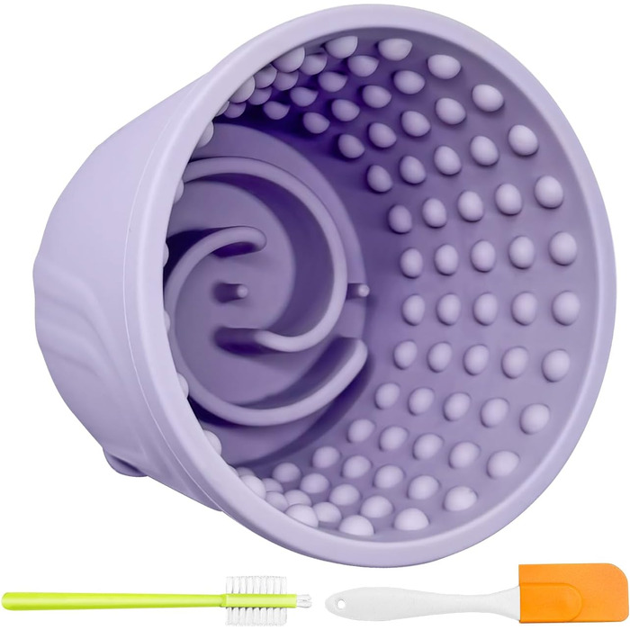 Лежак-іграшка для собак, розмір M, з дозатором ласощів, антистрес, повільний годівник, нековзна миска, силікон BPA-free, 1 шт.