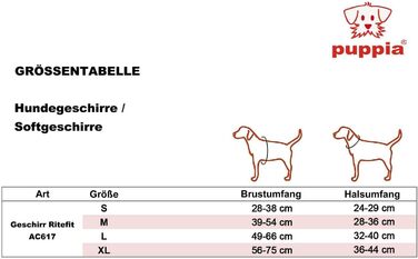 Шлея Puppia Ritefit для малих і середніх собак, регульована, м'яка, антизаплутуюча, для цуценят, бежева, розмір L