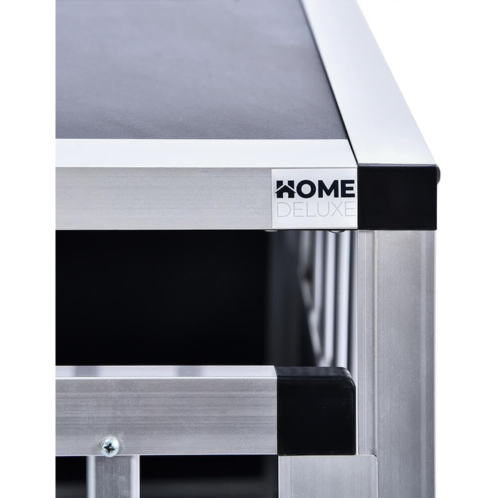 Транспортна переноска для собак Home Deluxe SKITO - M, 69x54x50 см, Алюміній/MDF, Срібно-чорний