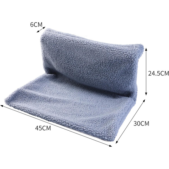 Кішка ліжко, гамак для котів на вікно, гамак для котів без мотузки, складане ліжко для котів на вікно, ліжко для котів на вікно з присосками, стійкий гамак для котів, вантажопідйомність 15 кг, сірий колір (ліжко для котів біля батареї, сірий колір)