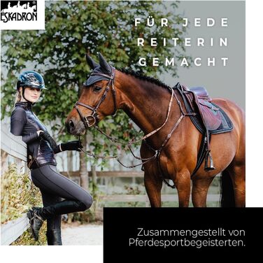 Ешкадрон рейтузи Riding Tight PRO: легкі, дихаючі рейтузи для верхової їзди з кишенями для телефону | Чорний L