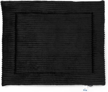 Килимок для собак середніх порід Wallace & Jones Cardi, 90x70 см, чорний, з м'якої тканини