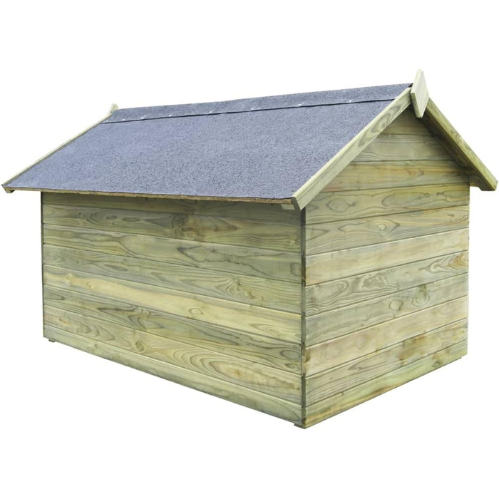 vidaXL Будка для собак з просоченої сосни, 105x153x98 см, з дахом