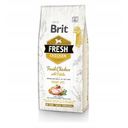 Сухий корм Brit Fresh Курятина та Картопля для дорослих собак Great Life, 12 кг