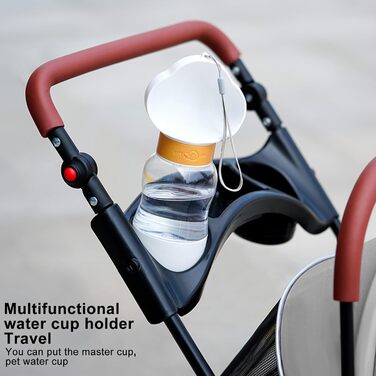 Дитяча коляска 2 в 1 для собак та дітей Loyliawa, складана, сіра