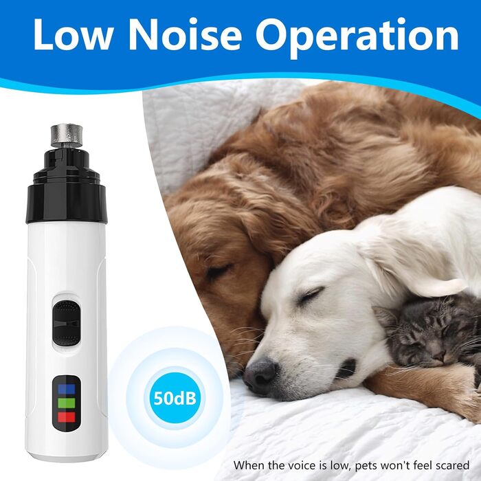 Електричний шліфувальник для собак та котів Leiser Groom Pro Kit, 2 швидкості, USB-зарядка