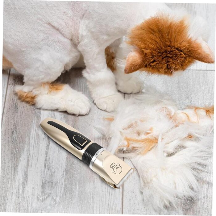 Електричний собачий триммер Hanabass з титановими лезами та керамічним покриттям. Безшумна машинка для грумінгу собак та цуценят, для догляду за вухами та обличчям. Бездротова, для чутливої шкіри.