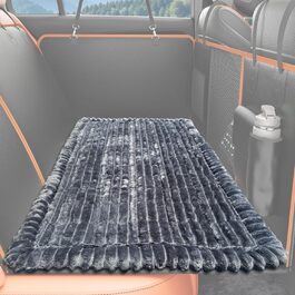 Килимок для собак у машину, захист заднього сидіння, антиковзаюча, 130x61 см, сірий