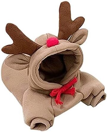 Теплий зимовий одяг для собак, милий халат для собак, худі з капюшоном, фліс, костюм для обіймів, куртка для Французького бульдога, Чихуахуа, одяг для собак, розмір (кава, M)