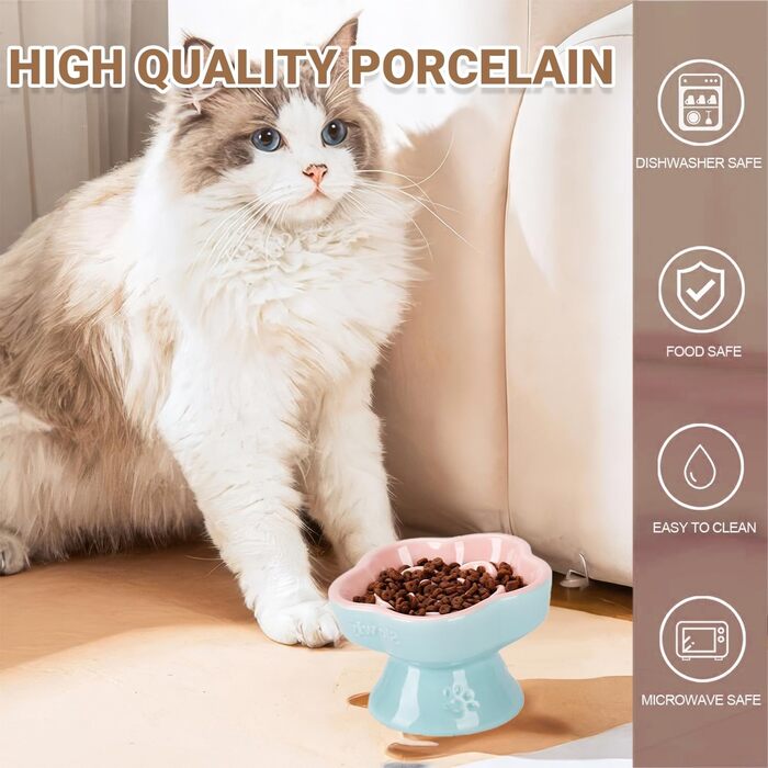 Антишвидкісний миска для собак, миска для котів та маленьких собак, керамічна миска (Морінгблюте)