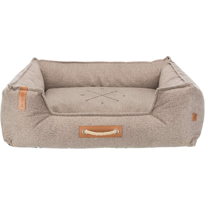 Лежак для собак TRIXIE BE Nordic Föhr Soft, прямокутний, 120×95 см, сірий