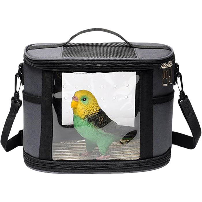 Транспортна сумка Vogeltransporttasche для подорожей з папугами: переноска для великих та малих птахів, щурів та інших гризунів