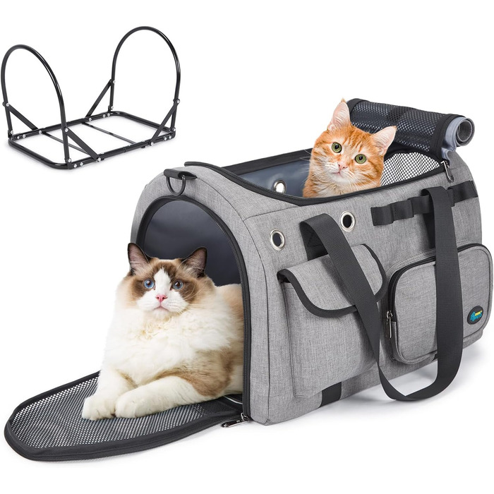 Транспортна переноска для кота Ownpets, складна, 45x30x31 см