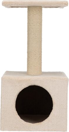 Дряпка для котів TRIXIE Zamora 60 см, бежева – котячий будиночок, зручна лежанчинка, стабільна конструкція