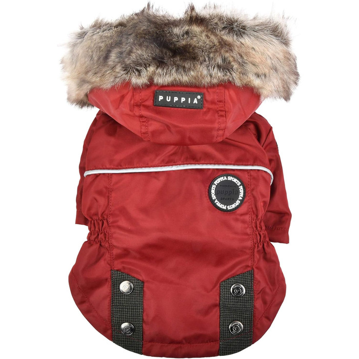 Пупа - Тепла куртка для собак середніх та маленьких порід - Брок - Aquaarin (S, Червоний)