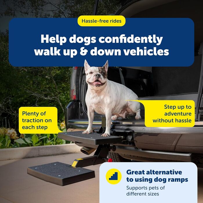 PetSafe Happy Ride Купура для собак, 5.1 см, висока тяга, складна для подорожей, до 90 кг