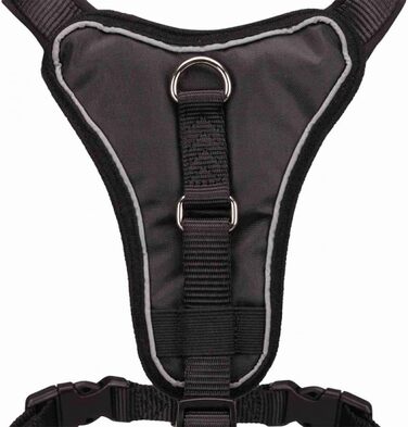Шлея Trixie Premium Y-образна, розмір L-XL, 80-95 см, чорна, нейлон