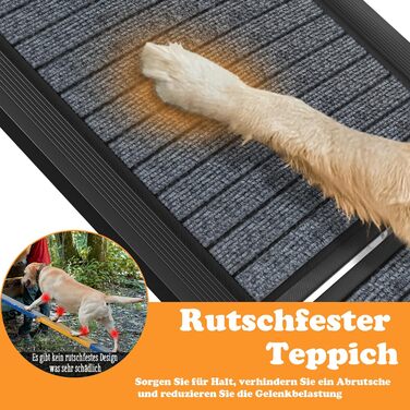 Рампа для собак у машину Hunderampe, складна, з килимком, до 110 кг, для авто, вантажівок, SUV