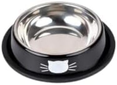 Набори мисок для котів PawPourri: неслизькі, з нержавіючої сталі, 2 шт. (230 мл)