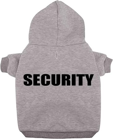 Світшот Izefia для собак Security Rdc: теплий пуловер з бавовни для маленьких та середніх собак, сірий, 4XL (обхват грудей 82 см)