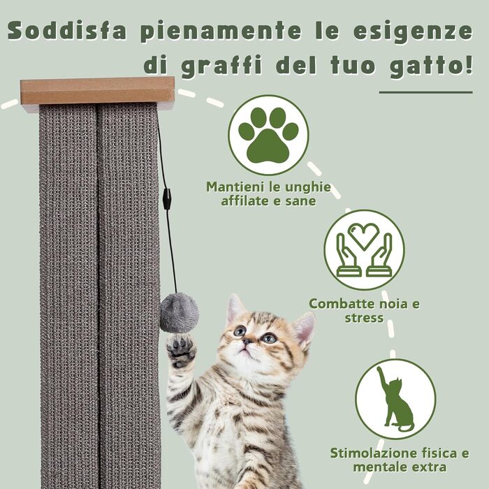 Стовпчик для дряпання котів Ultimate Heavy Duty, велика римська колона, сірий, 40x40x78 см