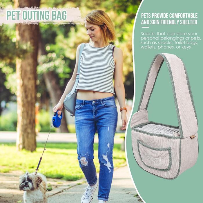 Транспортна сумка для тварин: переноска для собак, котів, цуценят | Зручна, дихаюча, водовідштовхувальна переноска beige