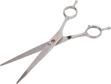 Прямі ножиці для грумінгу собак, ножиці для догляду за шерстю тварин з нержавіючої сталі з демпфером шуму. Прямі ножиці для собак та котів, ножиці для маленьких тварин, кроликів