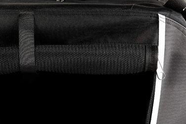 Транспортна переноска для собак та котів, 91x64x64 см. Чорна переноска-будка для тварин, ідеальна для подорожей та перевезень