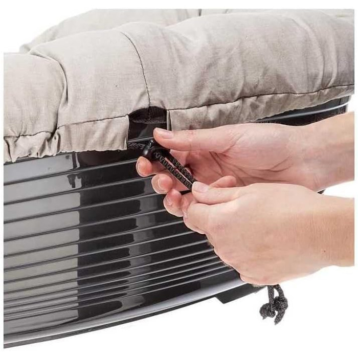 Ліжко для собак Ferplast - зручна лежанка для тварин з пластикового кошика, 114 x 83 x 37 см, сірий колір