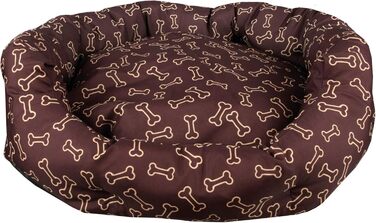 М'яке ліжко для котів та собак середніх розмірів Bestlivings, ліжко для тварин, різні дизайни, легко миється, міцне та стійке до подряпин (80x65 см, кістка)