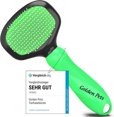 М'яка щітка для тварин Testurteil Sehr Gut: ідеальна для котів та собак, з захисними нопочками, розмір M (є розмір S)