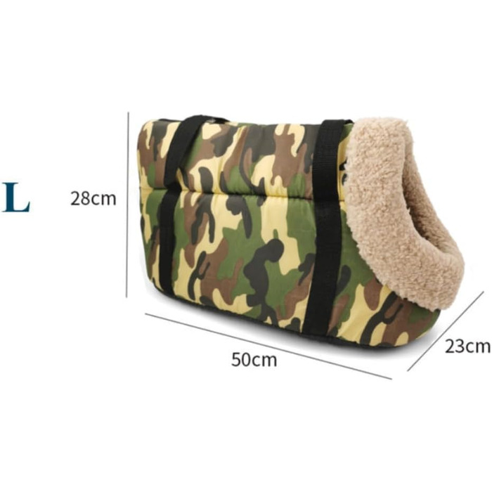 Румплекс Сумка-переноска для собак, миється, м'яка, зручна, для собак до 10 кг (Камуфляж)