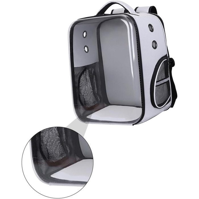 CIYODO Транспортна сумка для домашніх тварин: складана, прозора, з міцного PC та дихаючого Оксфорду. Підходить для собак та котів.