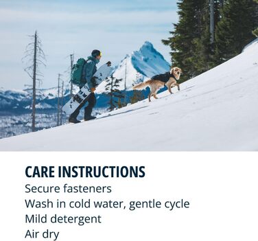 Куртка Ruffwear Quinzee для великих собак, ізольована куртка-всепогодник для собак, водонепроникна куртка для собак, легка жилетка для собак та сумка-переноска, розмір L, Obsidianschwarz (Fireweed Pink, XX-Small)