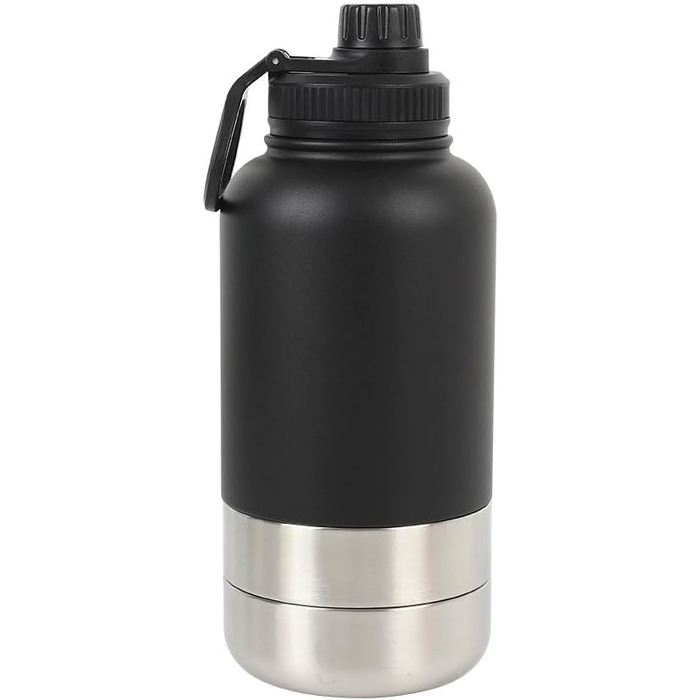 Водяна пляшка для собак Ruioomeep з мисками для води та їжі, з нержавіючої сталі, для подорожей, прогулянок та активного відпочинку