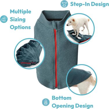 Жилет GOOBY Zip Up Feece для собак (фіолетовий, Micro, обхват грудей ~28 см)