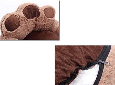 Кругле ліжко для собак та котів ITODA: м'яке, неслизьке, для маленьких та середніх порід (сірий)