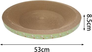 Кігтеточка-ліжко для котів з картону, 53 x 8.5 см