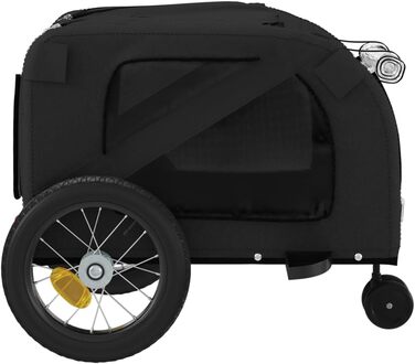 Причіп для тварин (122x52x53 см, Чорний) - Причіп для собак, котів та інших тварин