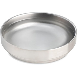 Миски для котів з нержавіючої сталі, широкі та плоскі (2 шт.), 15 см