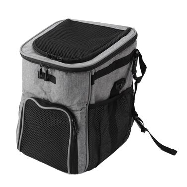 Велосипедний крісло-переноска для тварин RIZGHWOY: водонепроникний та дихаючий, сірий колір, велике завантаження, для кемпінгу та подорожей